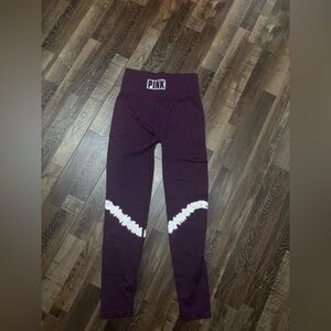 PINK Victoria's Secret leggings in Purple and White